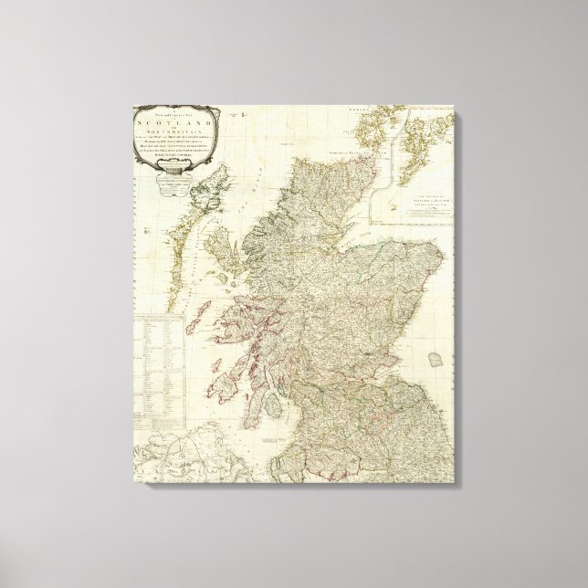 Toile Écosse composite ou Grande-Bretagne du Nord (Recto)