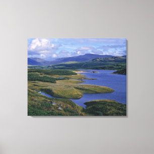 Toile Écosse, Highland, Wester Ross, Loch Garry. Un