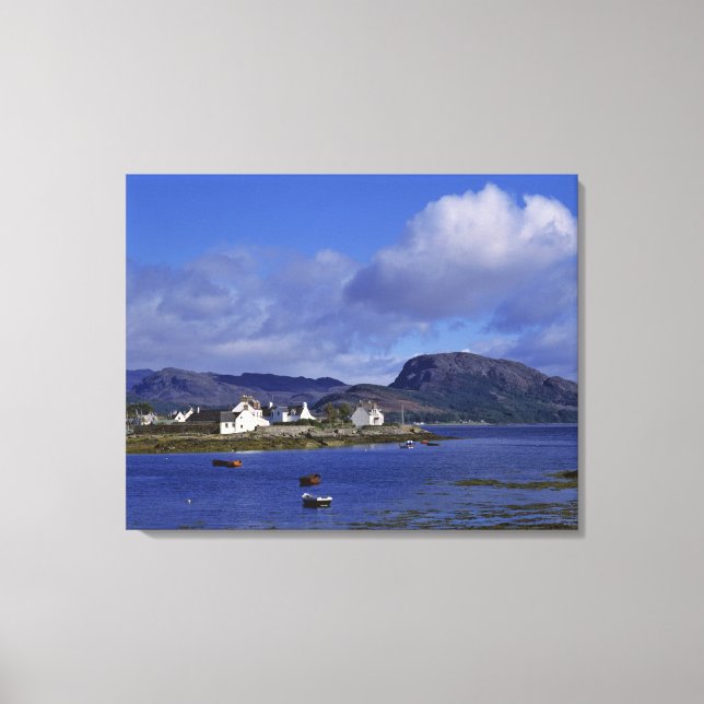 Toile Écosse, Highland, Wester Ross, Plockton. (Recto)
