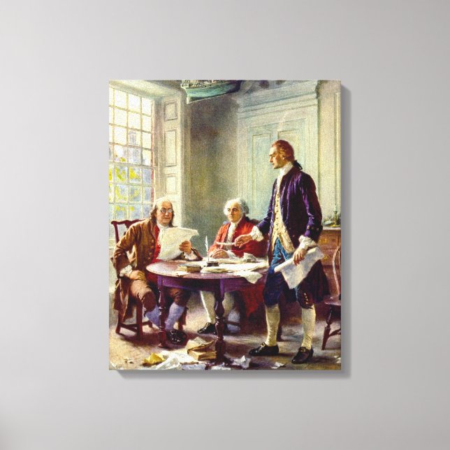 Toile Écrire La Déclaration D'Indépendance (Recto)