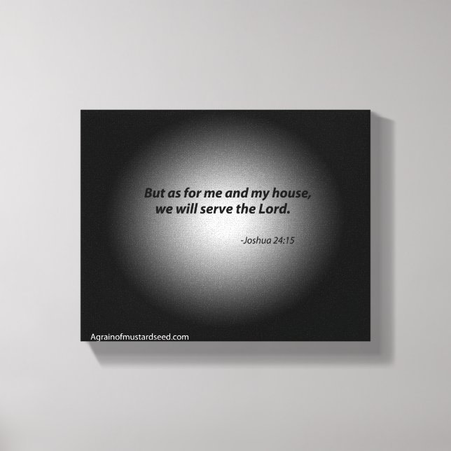 Toile Écriture biblique Inspiration (Recto)