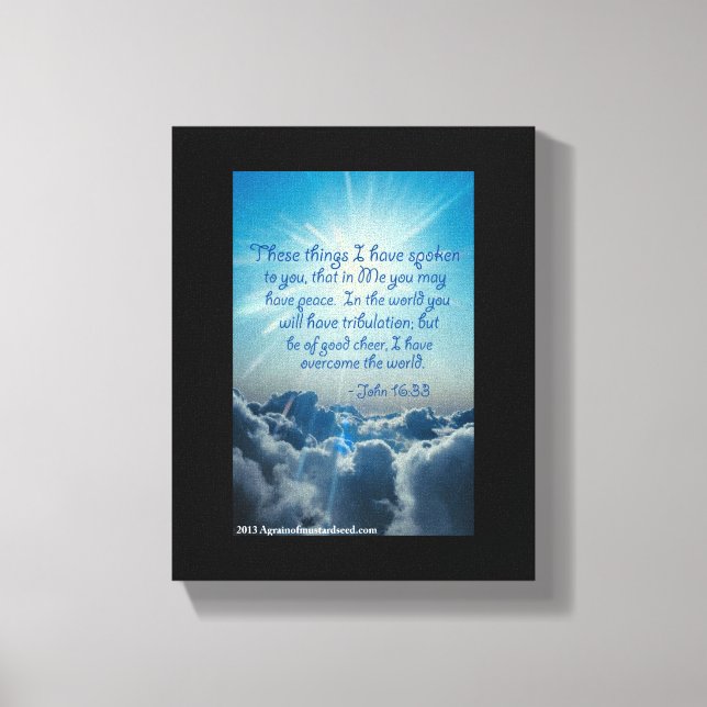 Toile Écriture biblique Inspiration (Recto)