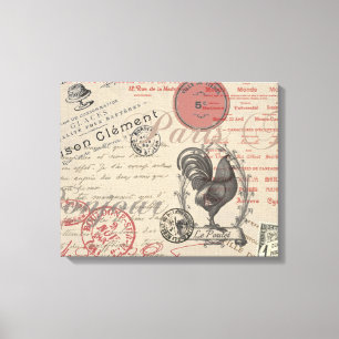 Toile Écriture vintage de français Paris Typographie de 