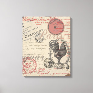 Toile Écriture vintage de français Paris Typographie de 