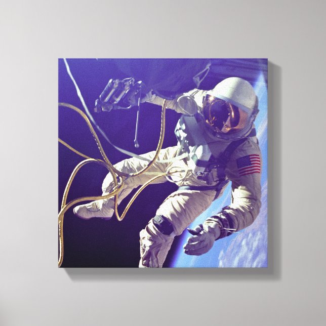 Toile Ed White First American Spacewalker Photographie (Recto)
