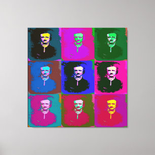 Toile Edgar Allan Poe Pop Art
