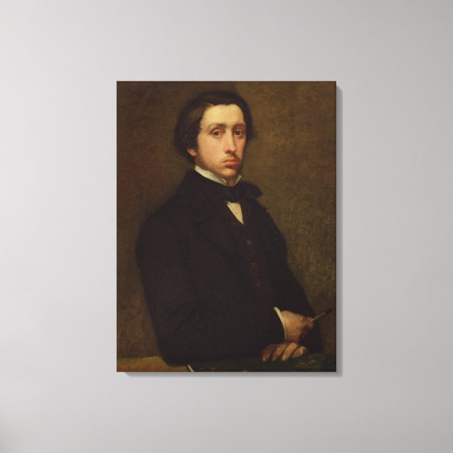 Toile Edgar Degas | Autoportrait, 1855 (Recto)