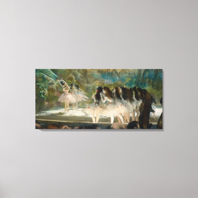 Toile Edgar Degas - Ballet à l'Opéra de Paris (Recto)