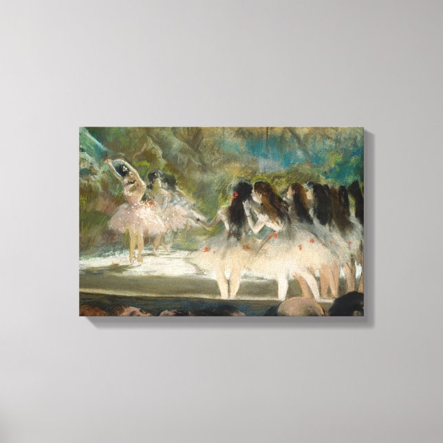 Toile Edgar Degas - Ballet à l'Opéra de Paris (Recto)