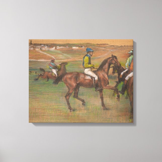 Toile Edgar Degas - Chevaux de course (Recto)
