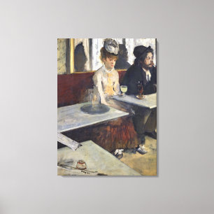 Toile Edgar Degas Dans un Café, ou l'Absinthe