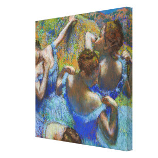 Toile Edgar Degas - Danseurs Bleus