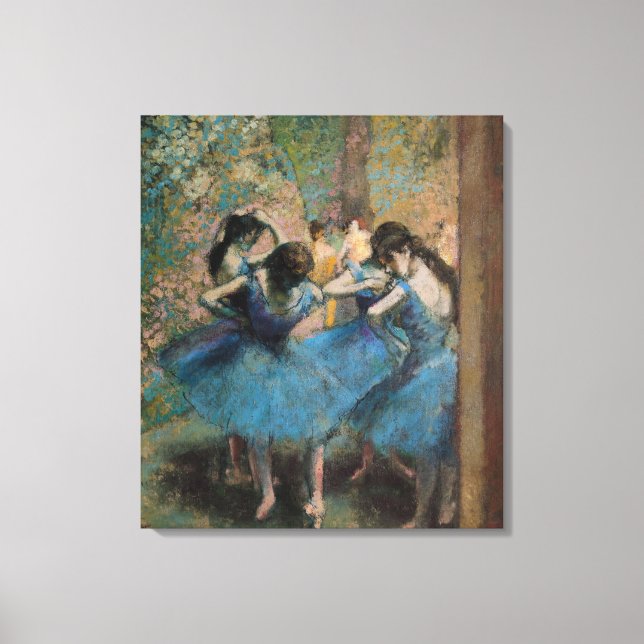 Toile Edgar Degas | Danseurs en bleu, 1890 (Recto)