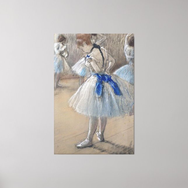 Toile Edgar Degas, Danseuse de ruban bleu (Recto)