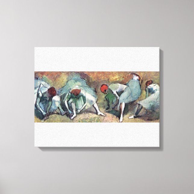 Toile Edgar Degas - Danseuses de ballet nouant leurs cha (Recto)