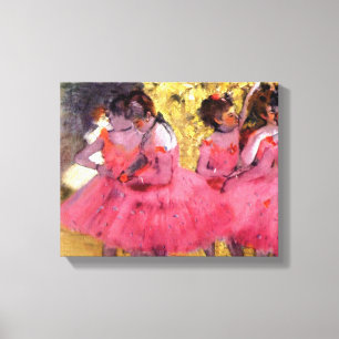 Toile Edgar Degas - Danseuses en rose - Amateur de balle