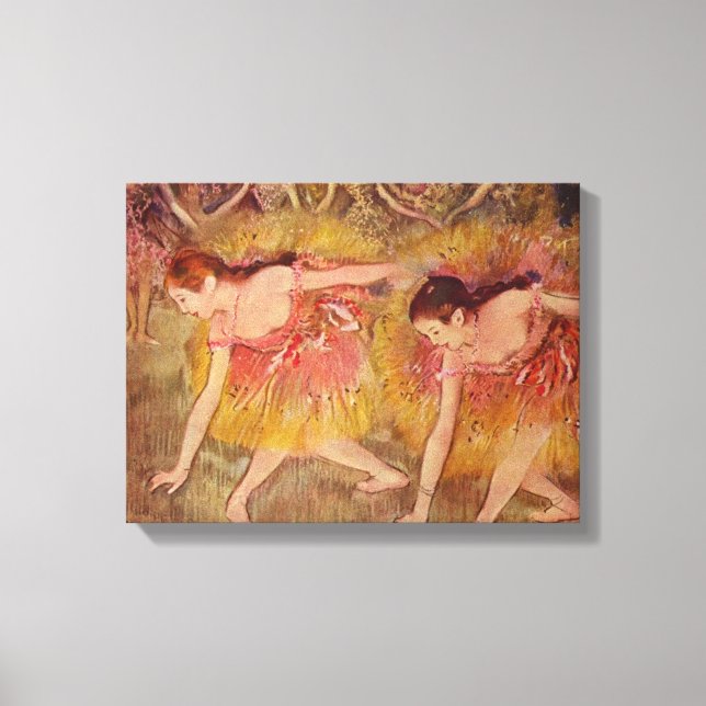 Toile Edgar Degas Danseuses se penchant  (Recto)