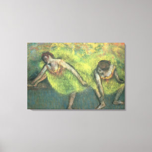 Toile Edgar Degas Deux danseuses relaxantes