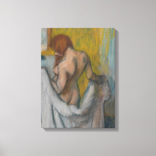 Toile Edgar Degas | Femme avec serviette (Recto)