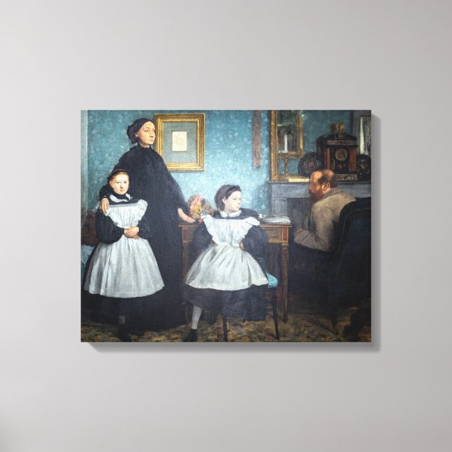 Toile Edgar Degas - La Famille Bellelli (Recto)