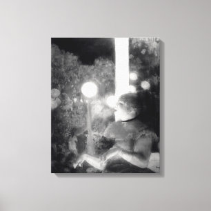 Toile Edgar Degas   le concert de café