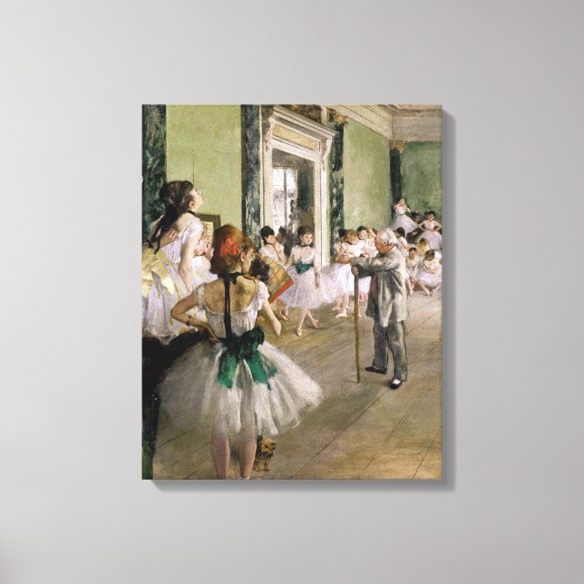 Toile Edgar Degas - Le Cours de Danse (Recto)