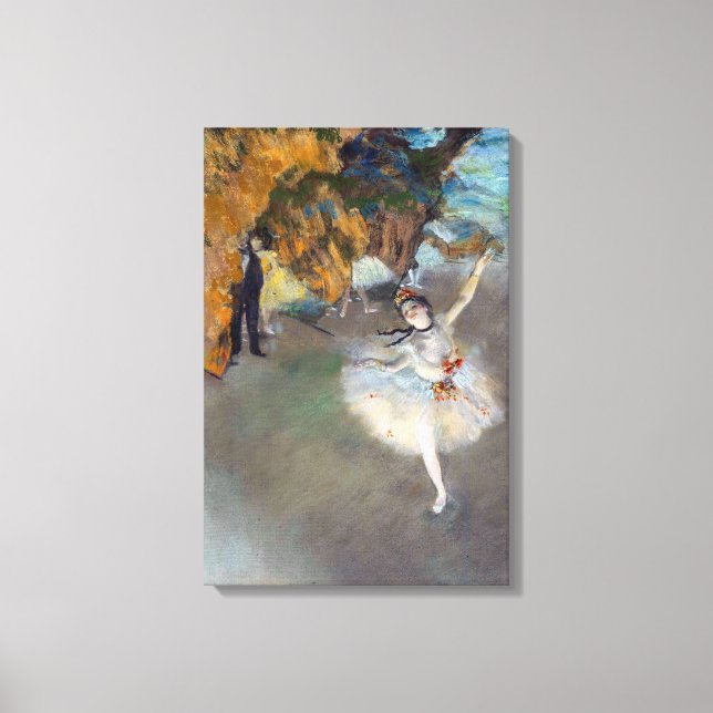 Toile Edgar Degas - L'Étoile / Danseuse sur la scène (Recto)