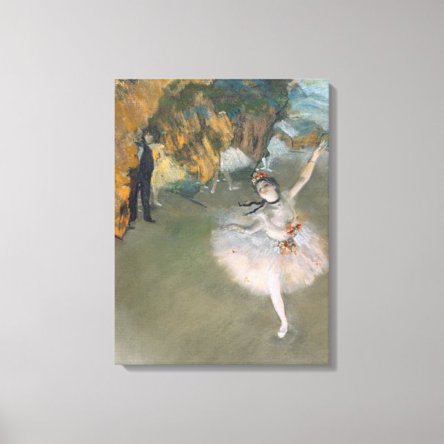 Toile Edgar Degas | L'étoile ou la danseuse sur scène (Recto)