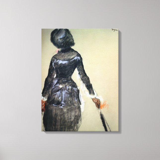 Toile Edgar Degas | Mary Cassatt au Louvre (Recto)