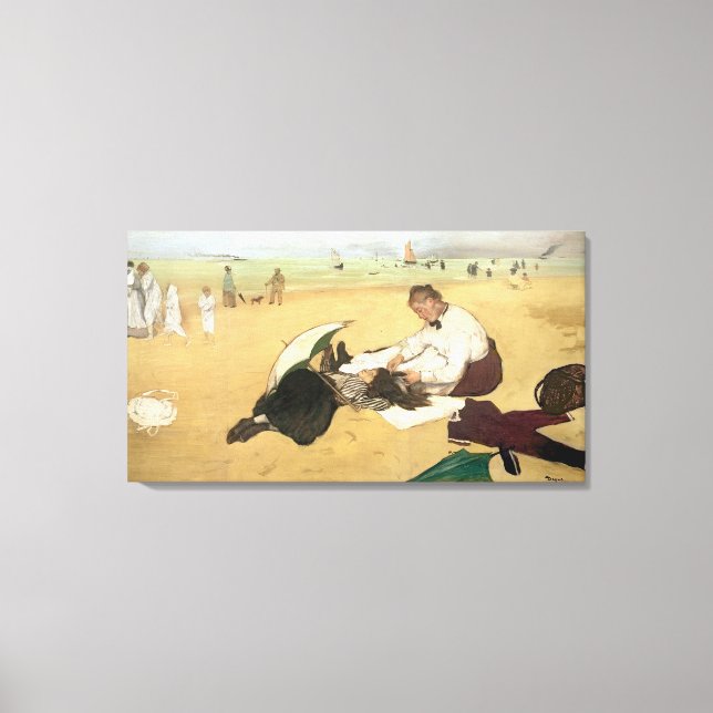 Toile Edgar Degas | Plage (Recto)