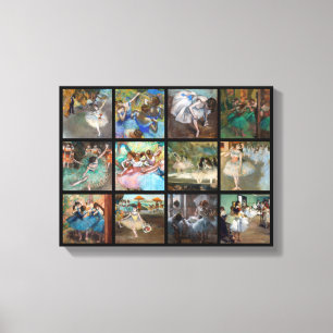 Toile Edgar Degas - Sélection de chefs-d'œuvre de danseu