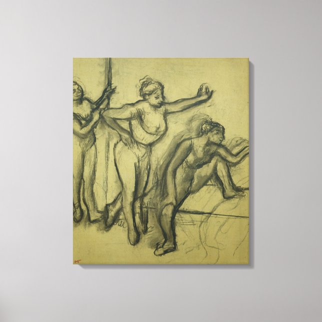 Toile Edgar Degas | Trois danseurs, vers 1900 (Recto)