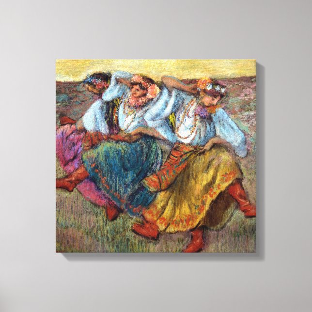 Toile Edgard Degas Danseurs Russes (Recto)