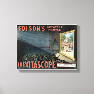 Toile Edison le poster vintage reconstitué de Vitascope