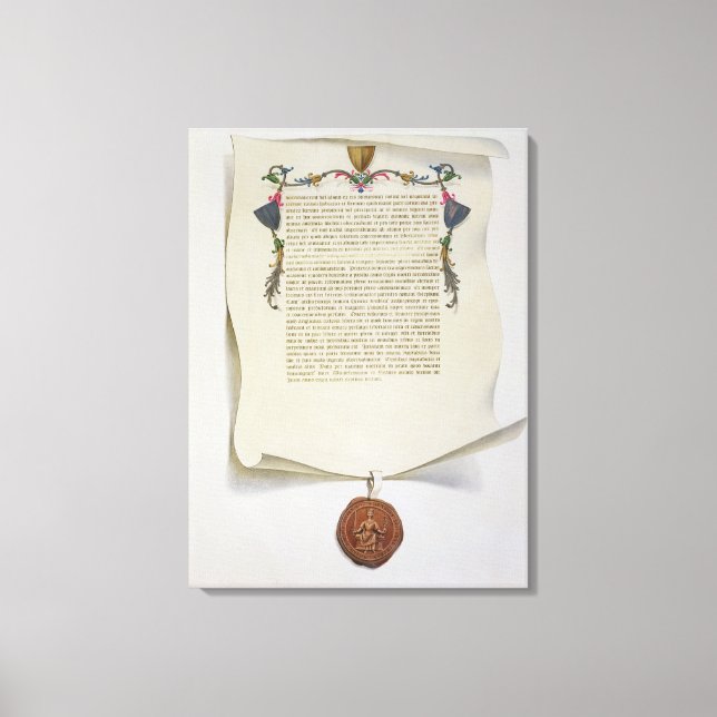 Toile Édition Facebook de la Magna Carta, première publi (Recto)