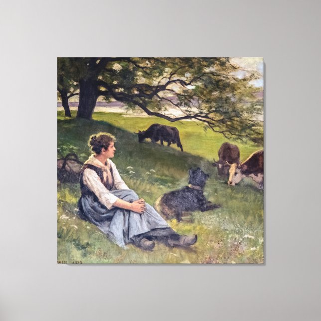 Toile Edouard Debat-Ponsan La Crevette (Recto)