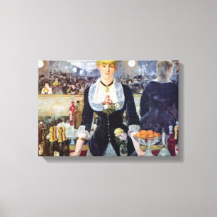 Toile Edouard Manet - barre dans le Folies-Bergere