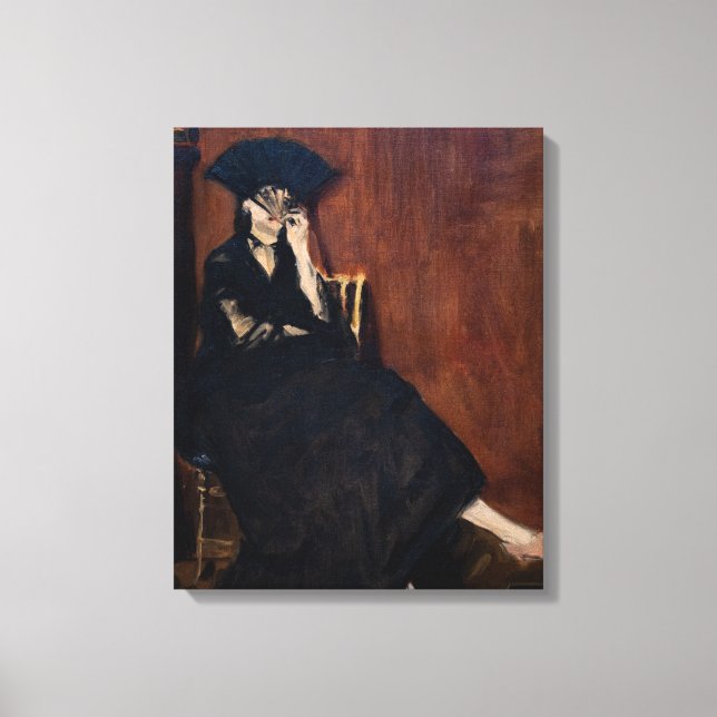 Toile Edouard Manet - Berthe Morisot avec un éventail (Recto)