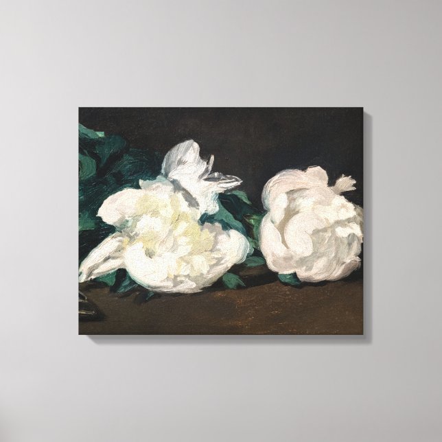 Toile Edouard Manet - Branche des pivoines blanches, sec (Recto)