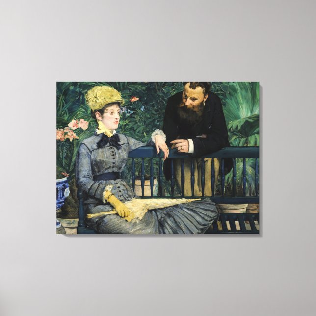 Toile Edouard Manet - Dans la serre (Recto)
