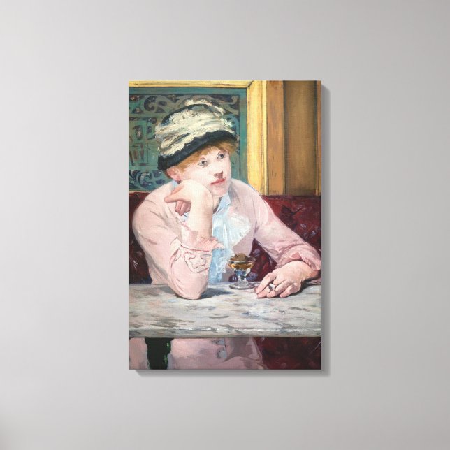Toile Edouard Manet - Eau-de-vie de Prune (Recto)
