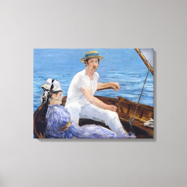 Toile Edouard Manet - En bateau (Recto)