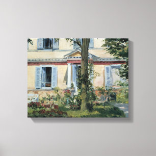Toile Edouard Manet - la Chambre chez Rueil