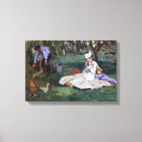 Edouard Manet - La famille Monet dans leur jardin