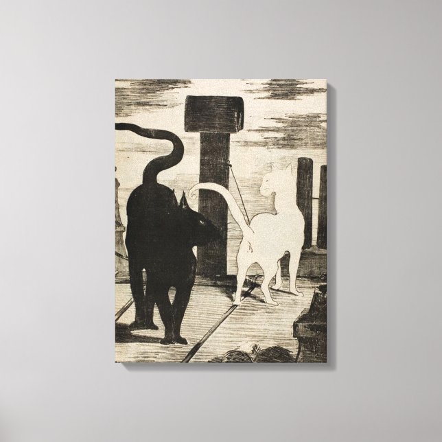 Toile Edouard Manet ~ Le Rendez-vous des Conversations (Recto)