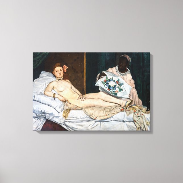 Toile Edouard Manet - Olympia (Recto)