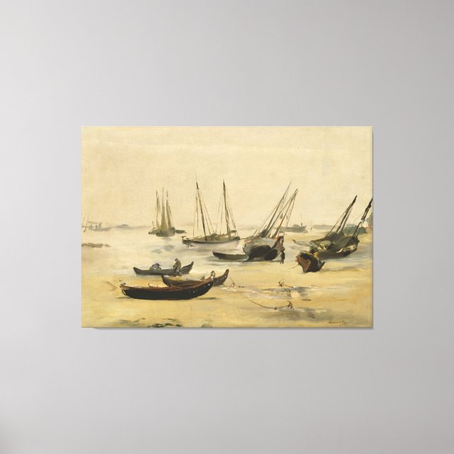 Toile Edouard Manet | Plage, Marée basse (Recto)