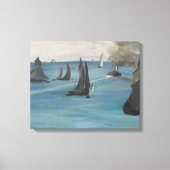Toile Edouard Manet - Vue Mer, Temps Calme (Recto)