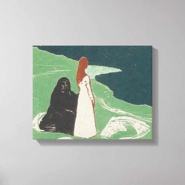 Toile Edvard Munch - Deux femmes sur le rivage (Recto)
