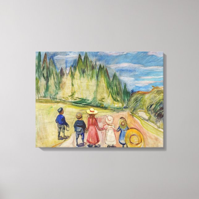 Toile Edvard Munch - La Forêt de Conte de Fées (Recto)